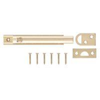 B&Q Brass Flush Bolt (L)100mm