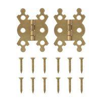 bq brass effect butterfly hinge w38mm