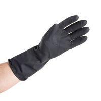 B&Q Medium Heavy Duty Rubber Gloves Of 1