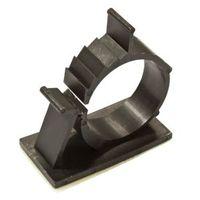 B&Q Black 25mm Self Adhesive Cable Clips Pack of 20
