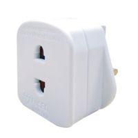 B&Q White 1-Gang 240V 1A Shaver Adaptor