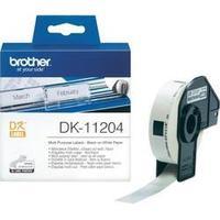Brother Labels (roll) 54 x 17 mm Paper White 400 pc(s) Permanent DK11204 Address labels