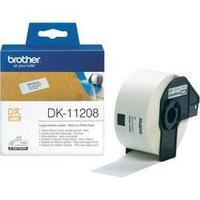 Brother Labels (roll) 90 x 38 mm Paper White 400 pc(s) Permanent DK11208 Address labels