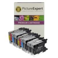 Brother LC1240 Compatible Black & Colour Ink Cartridge 10 Pack