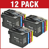 Brother LC1280XL Compatible High Capacity Black & Colour 12 Ink Cartridge Pack