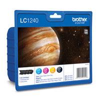 Brother LC1240 (LC1240VALBP) Original 4 Ink Cartridge Pack (BK, C, M, Y)