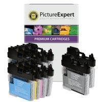 brother lc980 bkcmy compatible black colour 10 ink cartridge pack