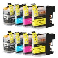 Brother LC127XL & LC125XL Compatible High Capacity Ink Cartridge 8 Pack