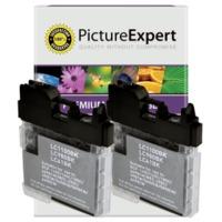 brother lc1100bk compatible black ink cartridge twinpack