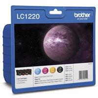 Brother LC1220 (LC1220VALBP) Original 4 Ink Cartridge Pack (BK, C, M, Y)