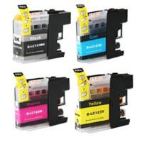 brother lc 123 compatible black colour ink cartridge multipack