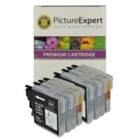 brother lc985 bkcmy compatible black colour 8 ink cartridge pack