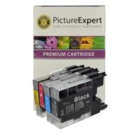 brother lc1240 compatible black colour 4 ink cartridge pack