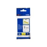 Brother TZE-S121 Original P-Touch Black on Clear Strong Adhesive Laminated Tape 9mm x 8m