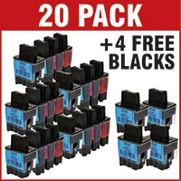 brother lc900 bkcmy compatible black colour 20 ink cartridge pack