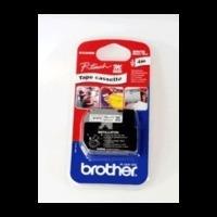 brother mk231sbz original p touch black on white tape 12mm x 4m