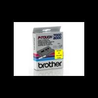 Brother TX-621 Original P-Touch Black on Yellow Tape 9mm x 15m
