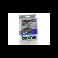 brother tx 551 original p touch black on blue tape 24mm x 15m