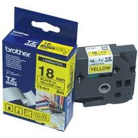Brother TZE-641 Original P-Touch Black On Yellow Tape 18mm x 8m