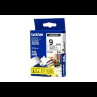 Brother MK221BZ Original P-Touch Black on White Tape 9mm x 8m