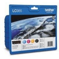 Brother LC-985 BK/C/M/Y (LC985VALBP) Original 4 Ink Cartridge Multipack