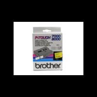 brother tx 641 original p touch black on yellow tape 18mm x 15m