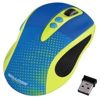 Brightly Coloured 2.0 Wireless Optical Mouse Yellow