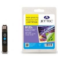 Brother LC123 Cyan Remanufactured Ink Cartridge by JetTec - B123C