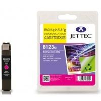 Brother LC123 Magenta Remanufactured Ink Cartridge by JetTec - B123M
