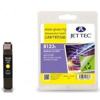 Brother LC123 Yellow Remanufactured Ink Cartridge by JetTec - B123Y