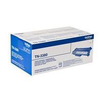 brother tn3380 black toner cartridge twin pack