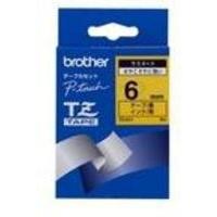 Brother P-Touch TZE611 6mm Gloss Tape - Black on Yellow