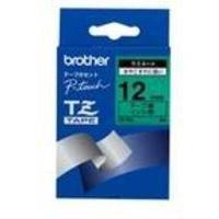brother p touch tze731 12mm gloss tape black on green