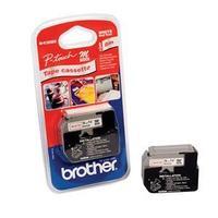 Brother P-Touch MK222BZ 9mm Plastic Tape - Red on White