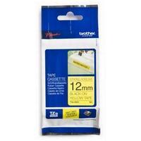 brother tzes631 12mm strong adhesive tape black on yellow