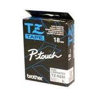 brother p touch tzn241 18mm tape black on white