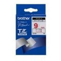 Brother P-Touch TZE222 9mm Gloss Tape - Red on White