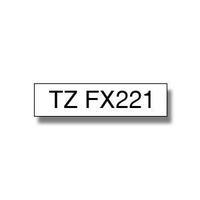 Brother P-Touch TZEFX221 9mm Flexible Tape - Black on White