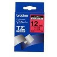 brother p touch tze431 12mm gloss tape black on red