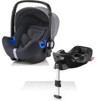 Britax Baby Safe i-Size Car Seat and i-Size Flex Base-Storm Grey (New)