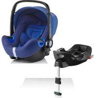 britax baby safe i size car seat and i size flex base ocean blue new