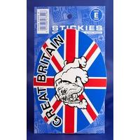 British Bulldog Oval Sticker