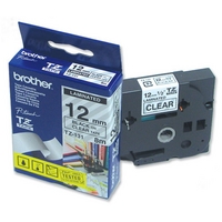 Brother TZe 131 Laminated tape- Black on clear