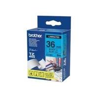 brother tze 561 laminated tape gloss black on blue