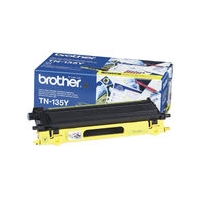 brother tn 135y yellow toner cartridge 4 000 a4 pages 5 coverage