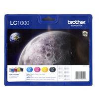 Brother LC1000 BK/C/M/Y Original Multipack Ink Cartridges