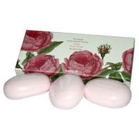 Bronnley Royal Horticultural Society Rose Hand Soap 100g x 3