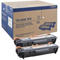 brother tn3390 black original extra high capacity toner cartridge twin