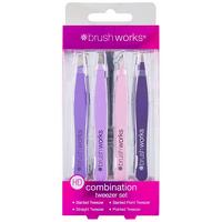 brush works tweezers hd combination tweezer set