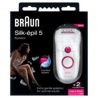 Braun Silk Epilator 5 for Legs & Body + 2 Heads & Caps